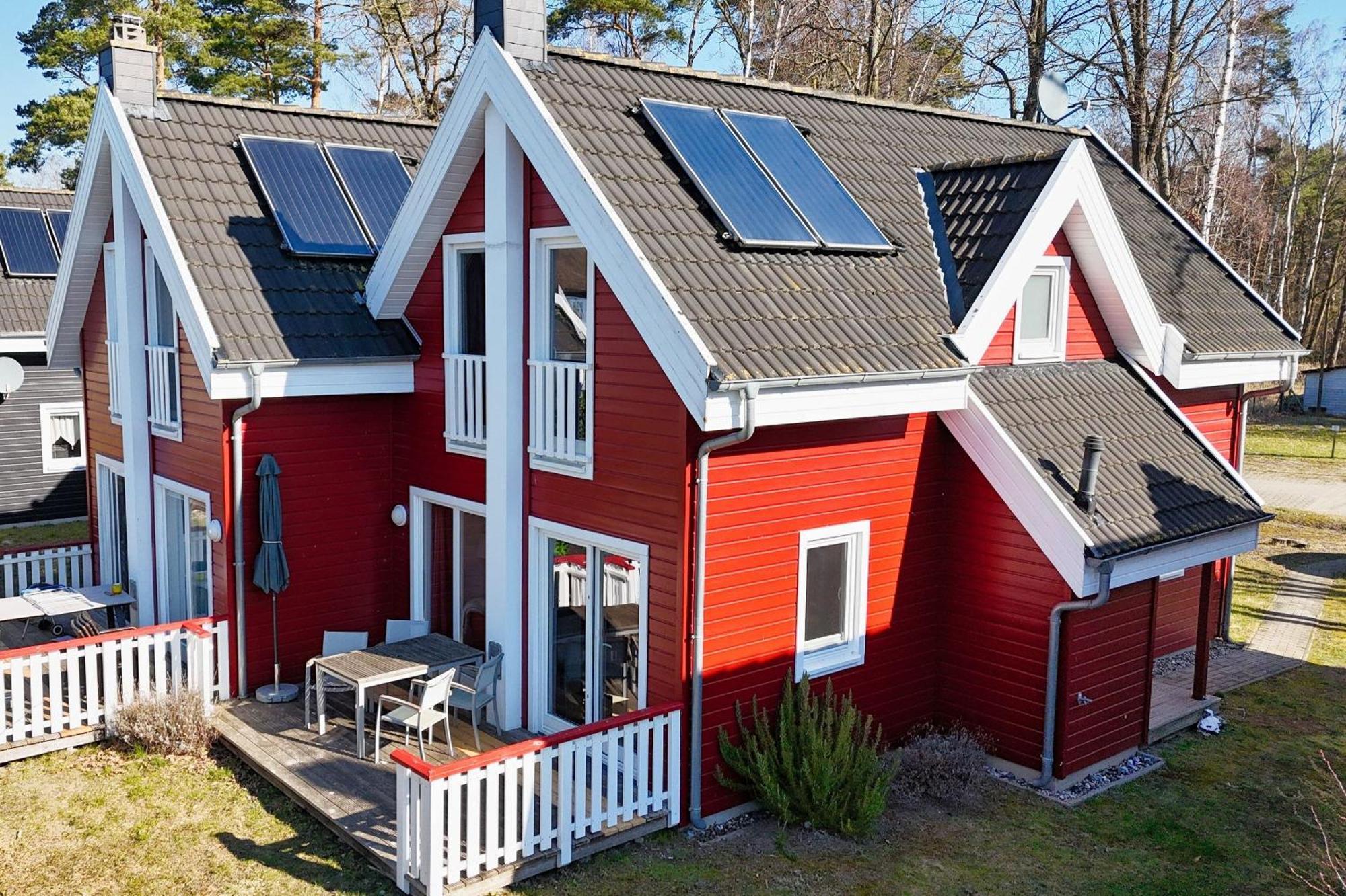 Ferienhaus Wellenlaeufer Haus - Sauna, Terrasse, Garten Glowe Exterior foto